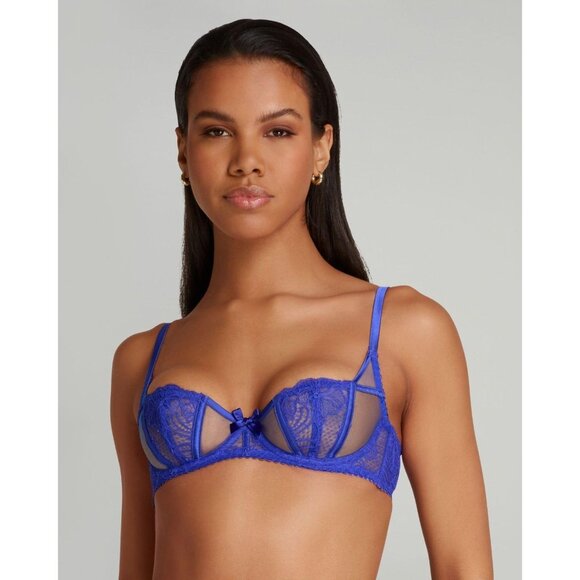 Agent Provocateur Rozlyn Cobalt Blue 36B/3 Set NWT - Picture 2 of 15
